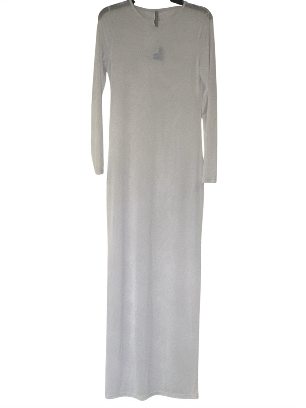 refuge White Long Sleeve Maxi Dress Beach Cover Up - Size L